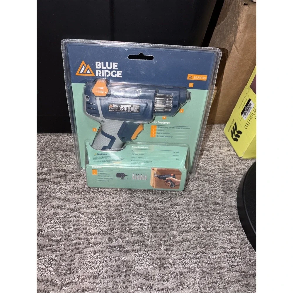 Blue Ridge‎ 4V MAX Rechargeable Screwdriver with On-Board Bit Storage (BR2003U)